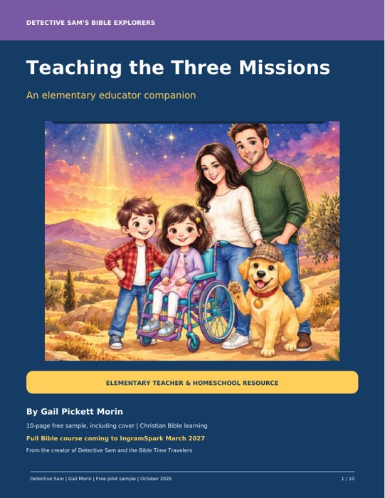 Cover of Detective Sam's Bible Explorers: Teaching the Three Missions