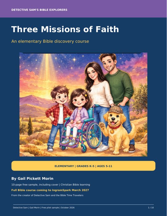 Cover of Detective Sam's Bible Explorers: Three Missions of Faith